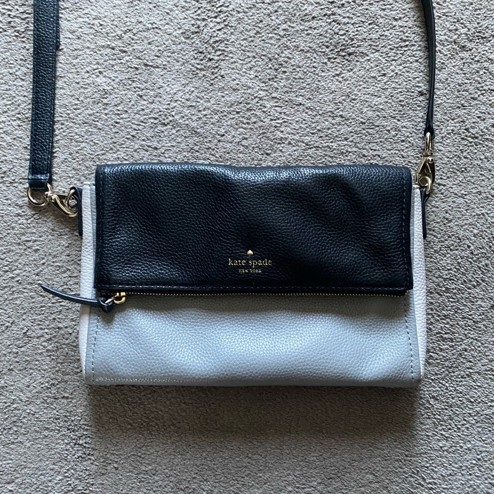Kate Spade Crossbody Gray/Black/Cream